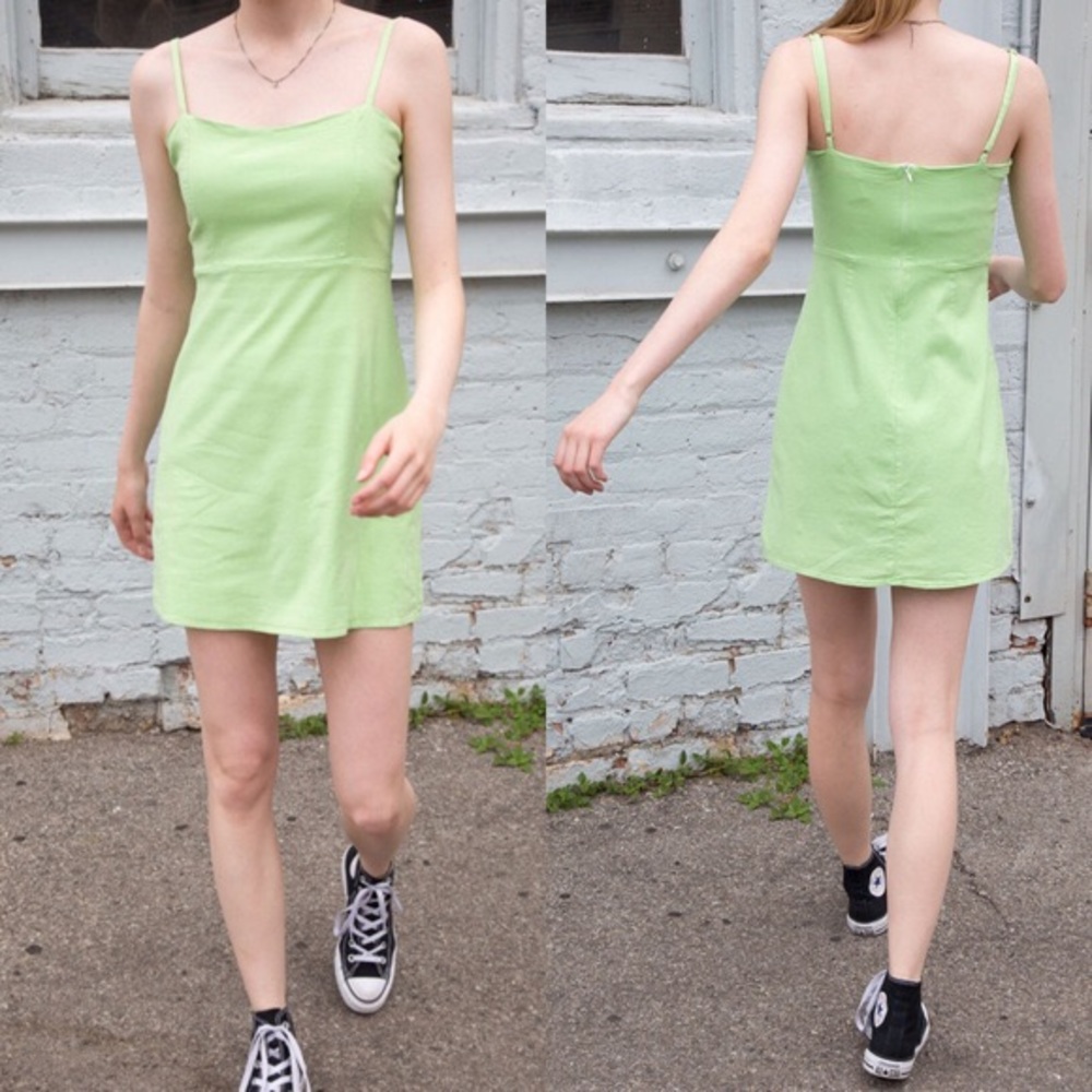 Brandy Lime Green Karla Dress